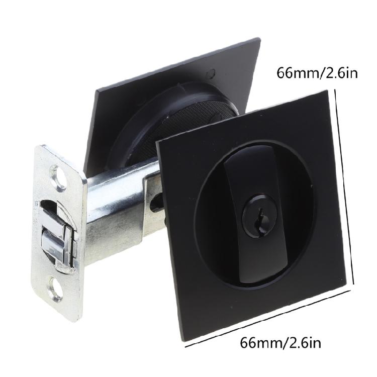 Invisible Recessed Door Lock for Sliding-Door Stainless Steel Privacy Door-Latch