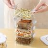 Stackable Airtight Spice Containers with Lid PET Material BPA-Free Storage Jar for Kitchen Removable Seasoning Boxes for Spices
