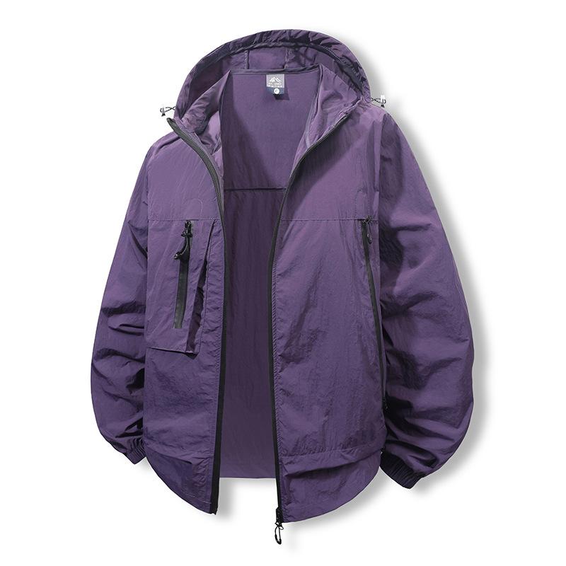 Sunscreen Clothes Men's Summer Thin Coat Light and New UV Outdoor Fishing Sunscreen Clothes Men's Quick Drying