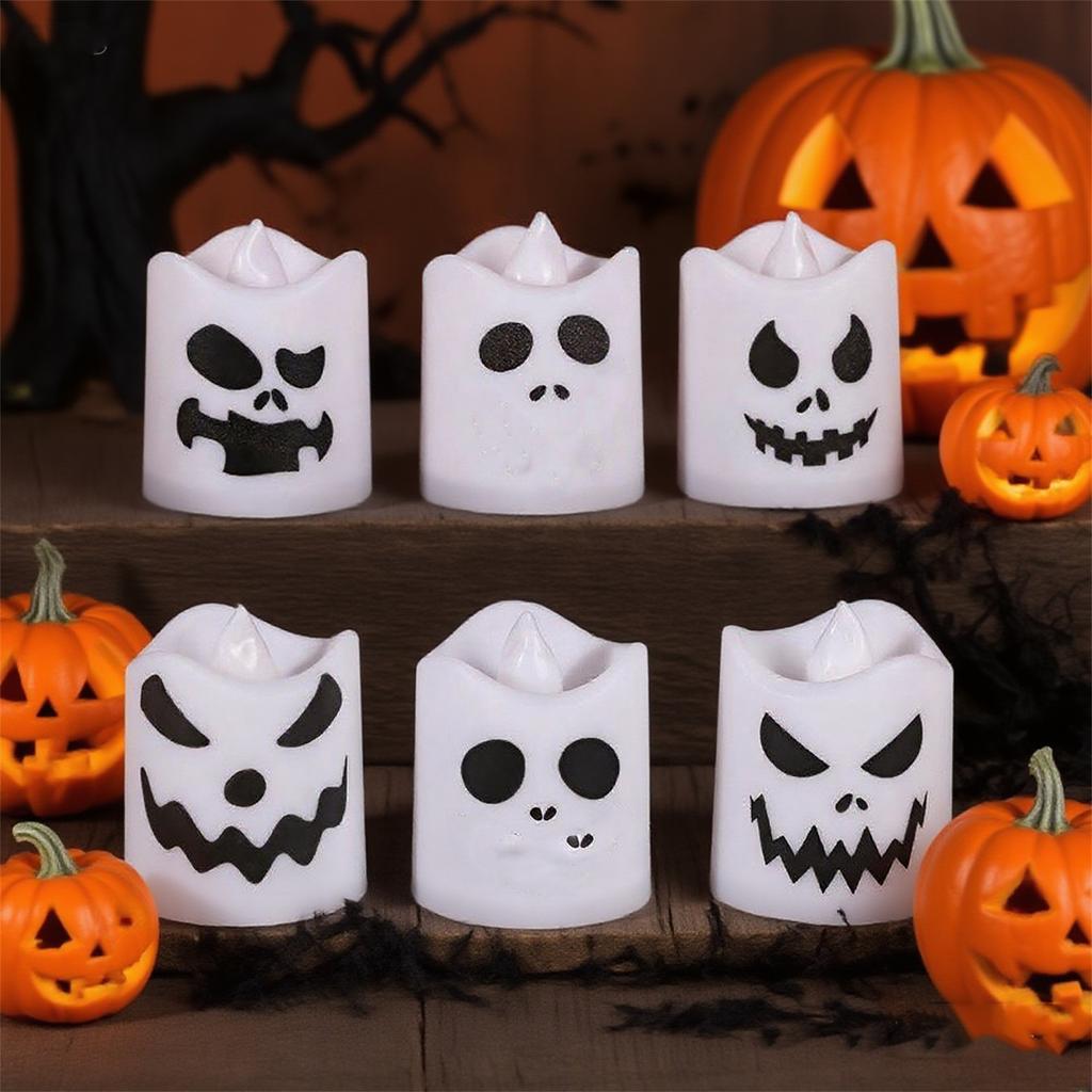 Creative Halloween Electronic Candles LED Horror Atmosphere Party Decorations  Festival Room Atmosphere Decoration