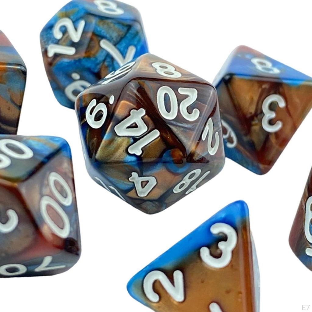 Acryl Würfel, D8 D10 Würfel Spiel Unterhaltung für Erwachsene