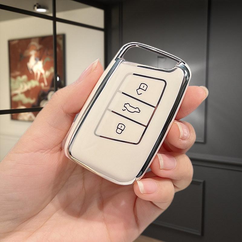 3 Buttons For Skoda Karoq Superb 3 Kodiaq For Vw Volkswagen Magotan Gte Cc Passat B8 Car Key Case Cover Keychain Accessories