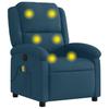 Massage Chair Blue Velvet