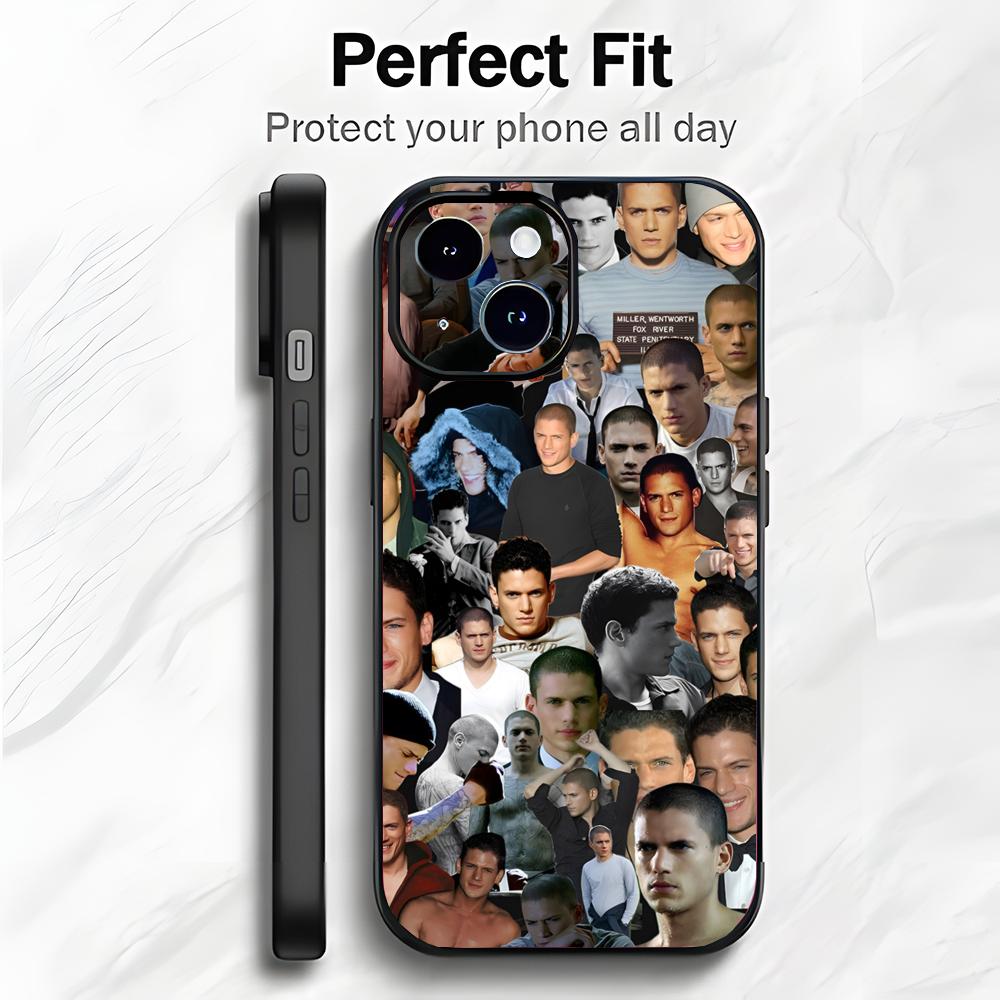 Talented American Actor W-Wentworth Miller Phone Case Phone Case Soft Packaging Lightweight For iPhone17 16 15 14 13ProMax