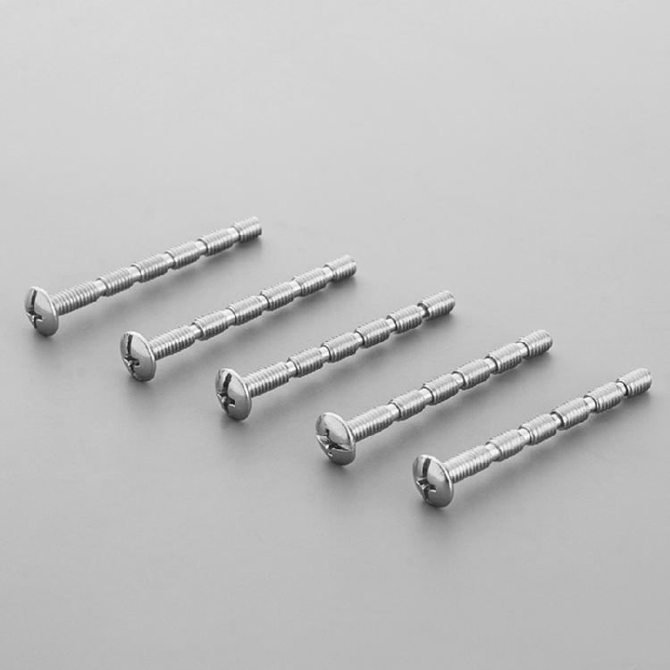 Nickel Plated Door Handle Screws Durable Long Lasting Screws with Matching Nuts