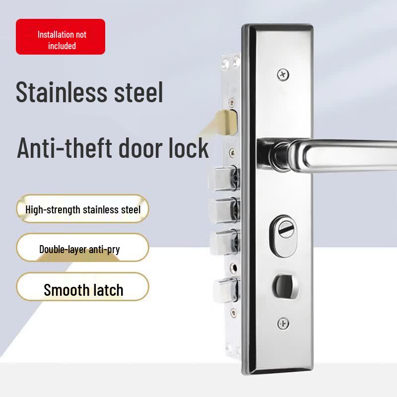 Qigu Zongheng AQ-S1218 Stainless Steel Anti-Theft Door Lock Set