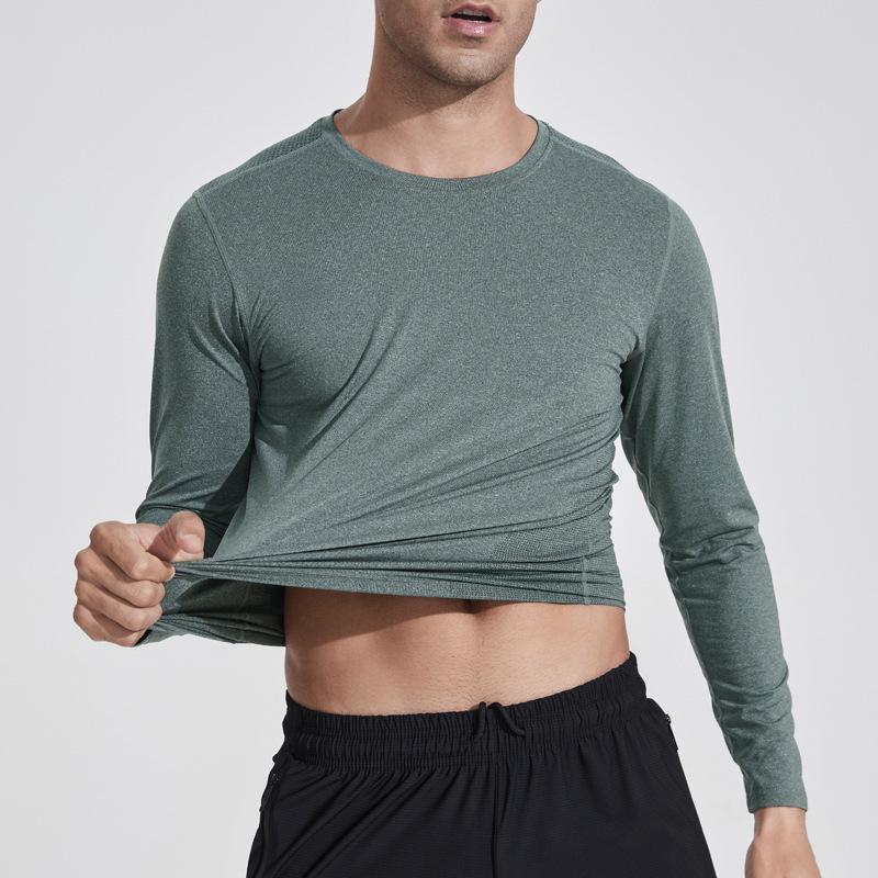 Maßgeschneidertes atmungsaktives schnell trocknendes Langarm-Sportshirt für Outdoor-Fitness, Laufen, Basketball und Freizeitkleidung