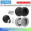 YAYINCC Vervangende proteïneleer/ademend gaas/lamshuid/ijsgevoel gel oorkussen voor Microsoft Surface GEN I / GEN II headset