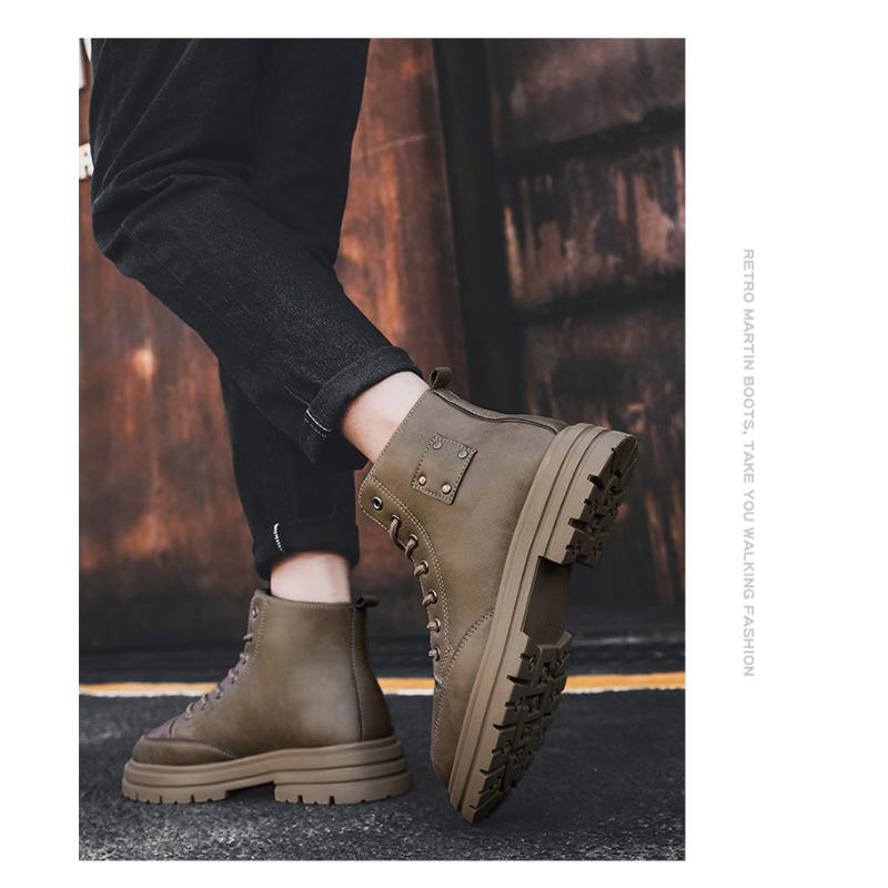 Autumn Men's High-Top Martin Boots – Work & Casual Boots for Men, High-Top Workwear Footwear