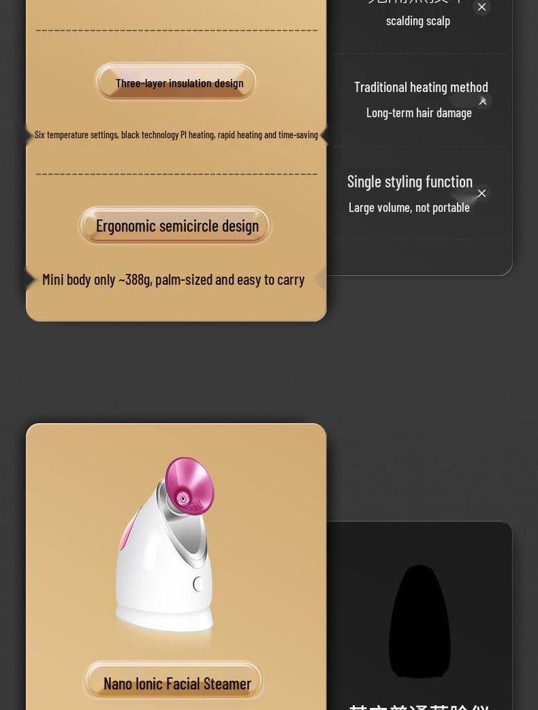 Jindao Nano Facial Steamer K33S - Hydrating Facial Mist & Humidifier for Spa-Quality Skin Care