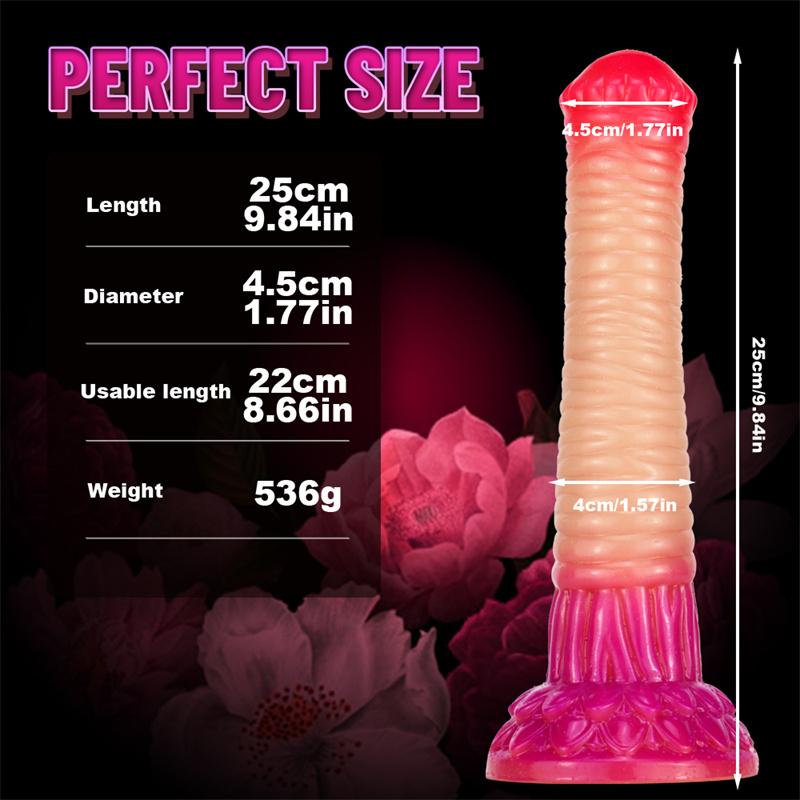 Liquid Silicone Horse Cock Imitation Phallus Thick Animal Dildo Female Backyard Anal Plug Adult Products