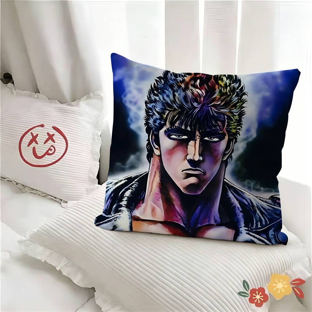 Pc Classic Action Anime HHokuto No Ken Pillow Case Fashion Square Pillowcase Bedroom Sofa Room Ins Decoration Leisure