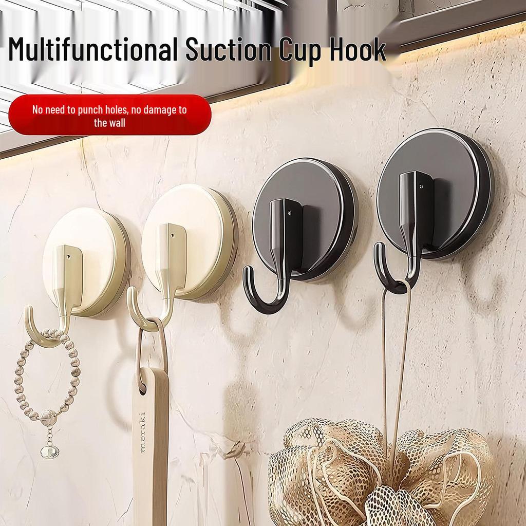 No-Drill Vacuum Adhesive Suction Cup Hook for Kitchen and Bathroom