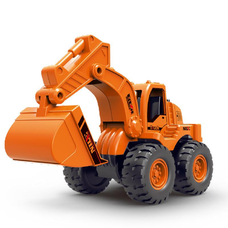 Excavator Bulldozer Kids Inertia Construction Car Toy With Interactive Component