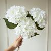 1/3 Stück Künstliche Blumen Real Touch Seidenhortensie Brautstrauß Hochzeitsdekoration Wohnaccessoire für Vasenpflanzen-Arrangement