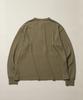 ESFAI Waffle Henley Neck Ls T Shirt (Olive)