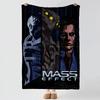 game M-Mass Effect-t Throw Thick Comfort Flannel Quilt, Multi-scene Use Indoor Outdoor Daily Nap