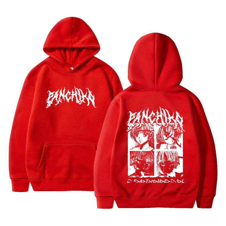 Rockband Panchiko DEATHMETAL Album Grafiskt Tryck Hoodie Unisex Fleece Bomull Sweatshirt Män Kvinnor Vintage Oversized Hoodies