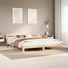 VidaXL Bed Frames Without Mattress 200x200 Cm Solid Pine Wood, Bedroom Furniture, Bed Base, Wooden Bed, Bed, Bed 855561