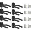 Guitar Hanger Hook Holder Wall Mount Display Acoustic Guitar Stand Ukulele Bass Mandolin Banjo Wall Mounts Hangers Black (1, 8)
