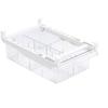 Fridge Drawer Box Transparent Multi Grids Pull Out Refrigerator Organizer for Fruit Vegetable Egg
