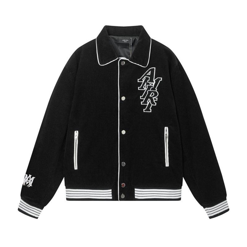 AMIRI Embroidered Casual American Baseball Jacket for Men