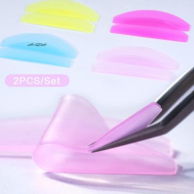 1Pair Ultra Thin Silicone Eyelash Perm Pads 3D Lifting Eyelash Curler Rods Shield Lashes Applicator Makeup Tool