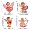 New 2D Acrylic Elf Angel Hanging Flat Love Diamond Valentine's Day Pendant Pendant Decoration Rearview Mirrors