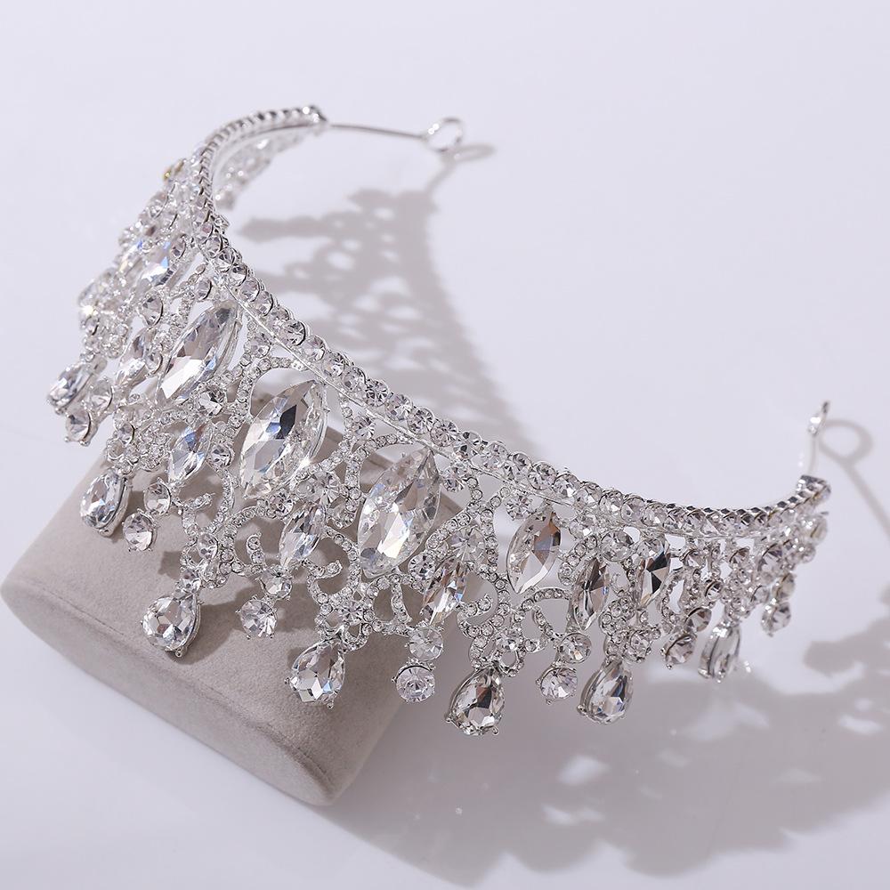 Bridal Crown Barlow Rhinestone Tiara Princess Crown Wedding Hair Accessories Wedding Dress Accessories