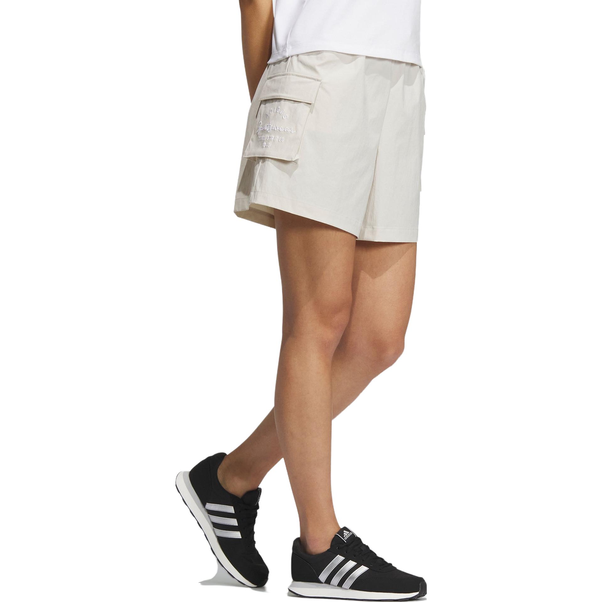 Adidas Sportswear Шорты Женские Брюки Фавн-Коричневые IS7408 XL — фото 3