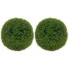 2-Piece Boxwood Ball Set, Artificial Plants, Indoor Plant with UV Protection, Decorative Plant, for Indoor, Outdoor, Green