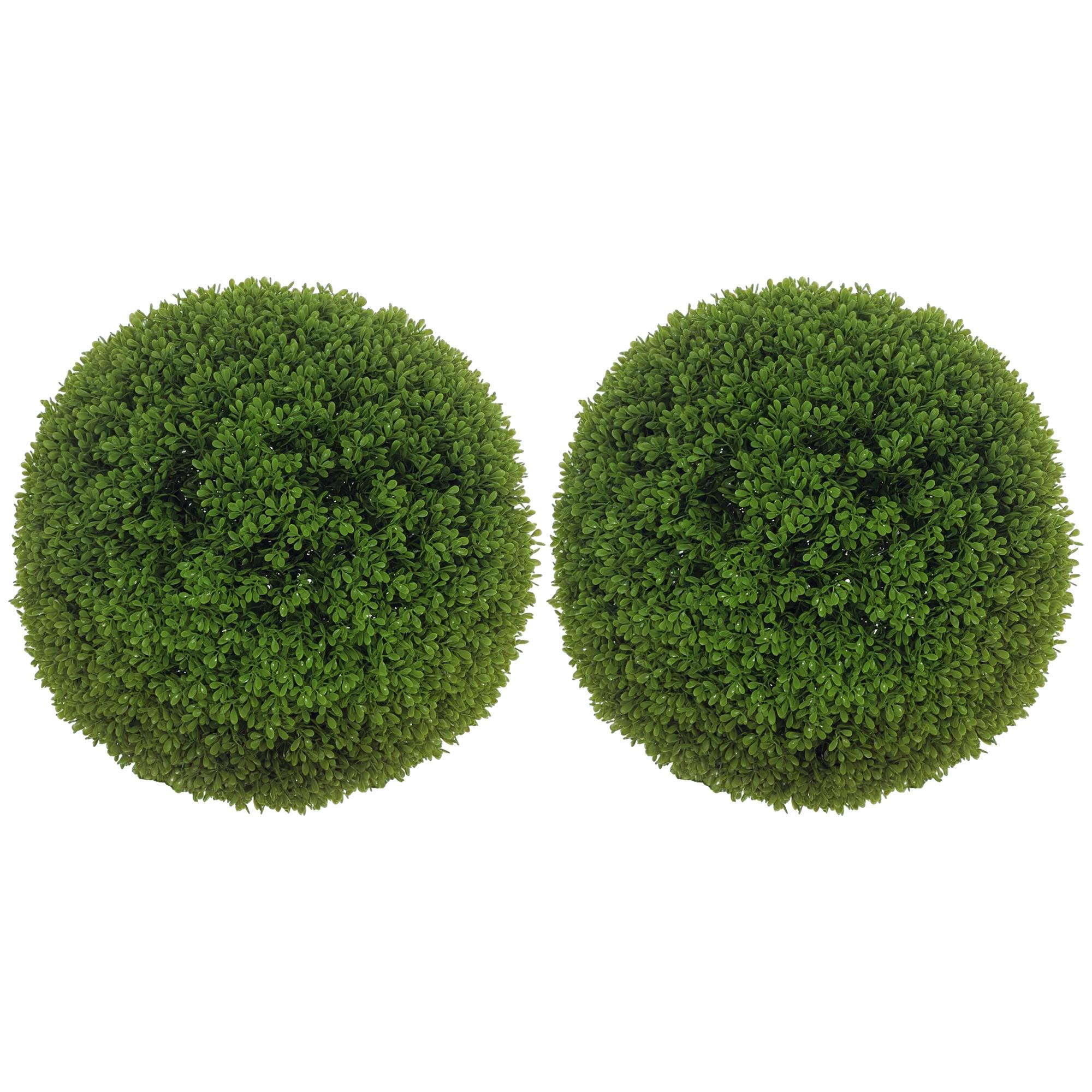 2-Piece Boxwood Ball Set, Artificial Plants