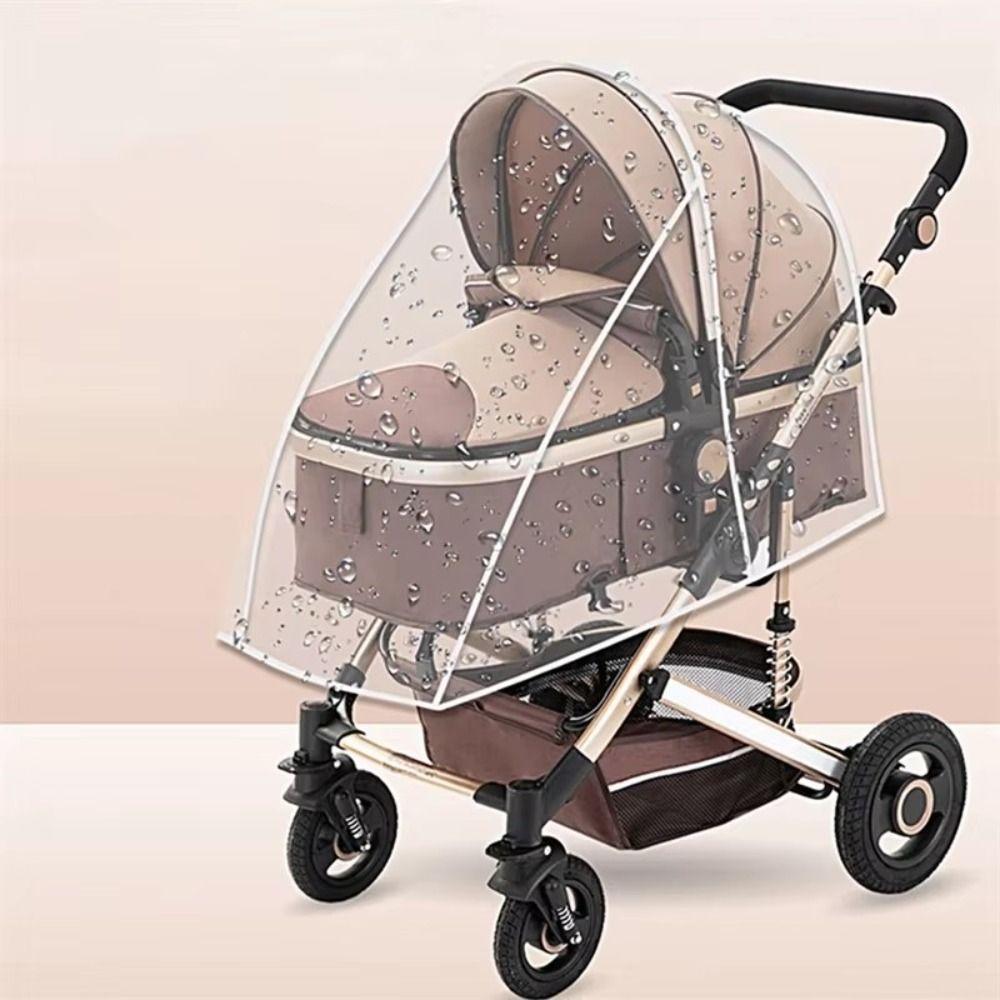 Transparent Baby Pram Rain Cover Outdoor Pushchair Raincoat  Stroller Accessories