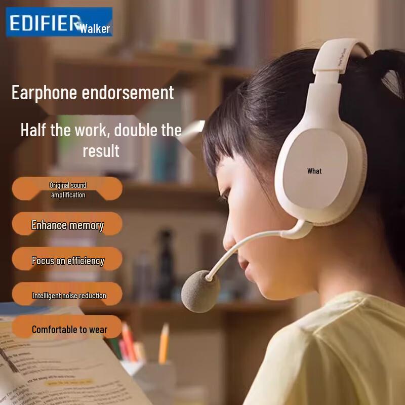 Edifier K750W Over-Ear Bluetooth Active Noise Cancelling Headset