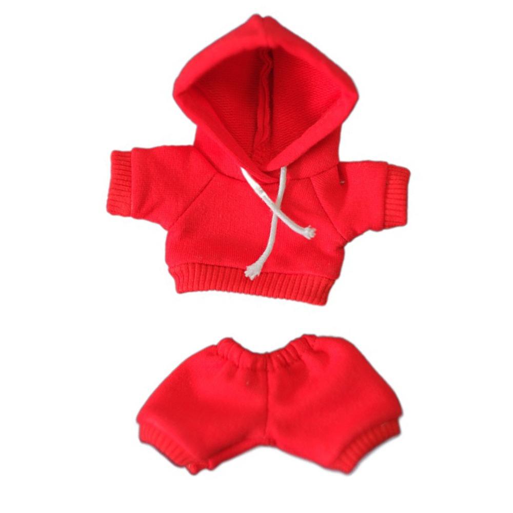 

Червоне худі Одяг для ляльки Лабубу Короткі штани Одяг для плюшевих ляльок Дитячий подарунок style 2