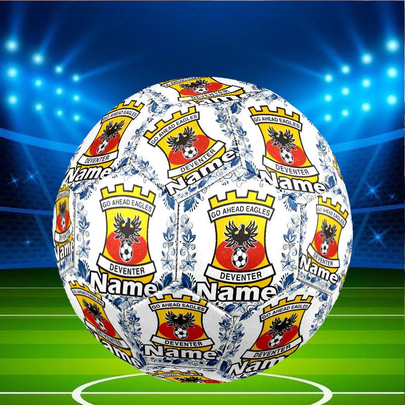 Custom Name Personalized Go Ahead Eagles Print Size 5 Soccer Ball Training & Match Football, for Team, Kicking, Gift for Football Enthusiasts