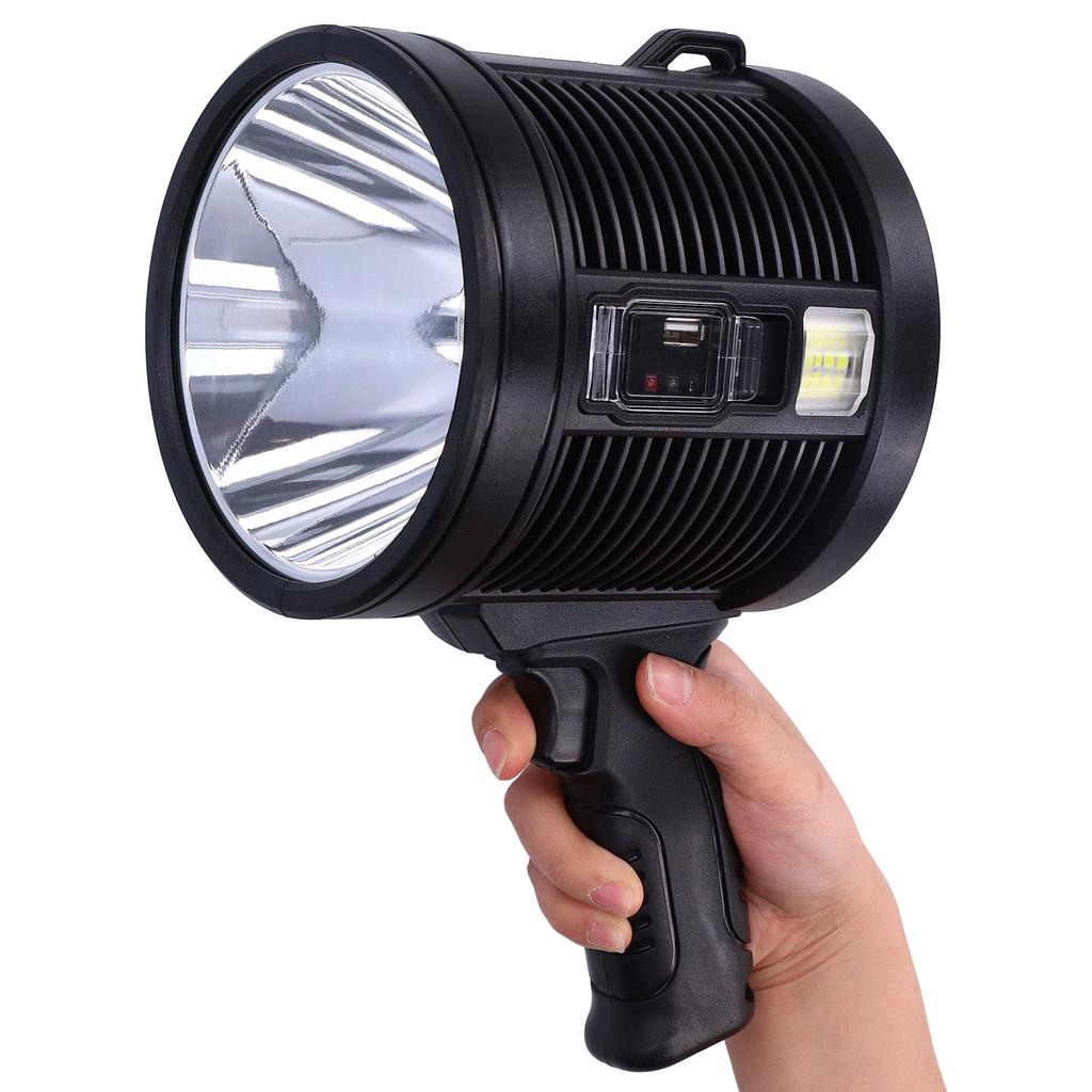 P90 Multifunctional Searchlight 6 Modes LED Solar Power Flashlight Waterproof for Camping Hunting