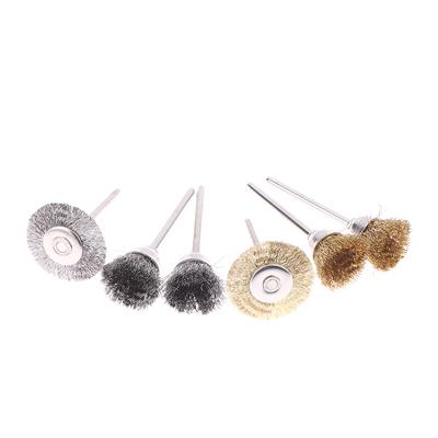 3/9/15Pcs Mini Metal Brush Set Rust Removal Cleaning Brush Polishing Wheel Brush For Grinder Rotary Electric Tool Accessories