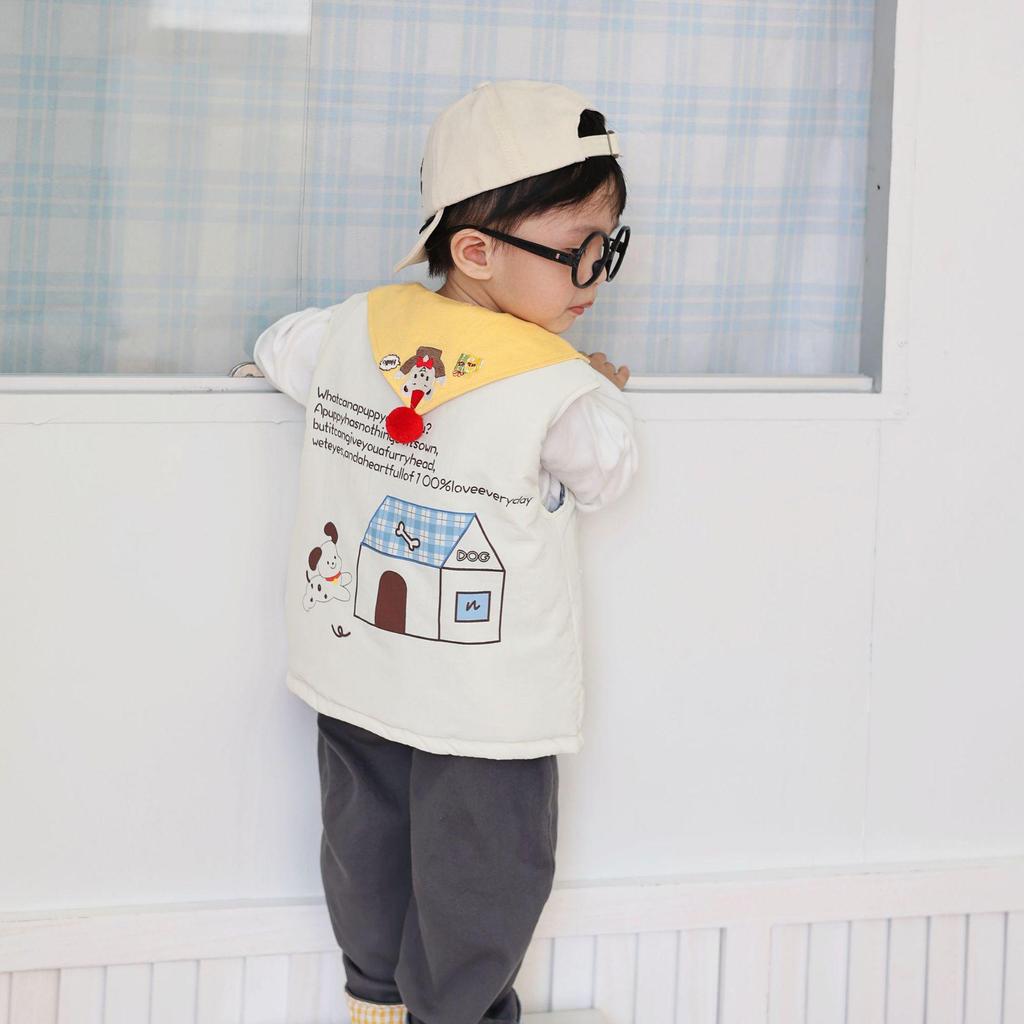 2025 New Girls' Fleece-Lined Vest: Warm, Thickened Autumn/Winter Outerwear for Children
