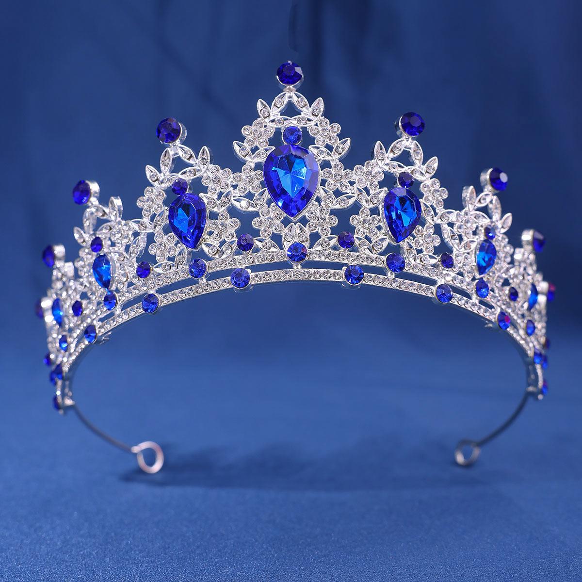 

Fashion Crystal Rhinestone Tiaras And Crowns Diadems Headbands For Women Bride Wedding Hair Accessories Jewelry Band