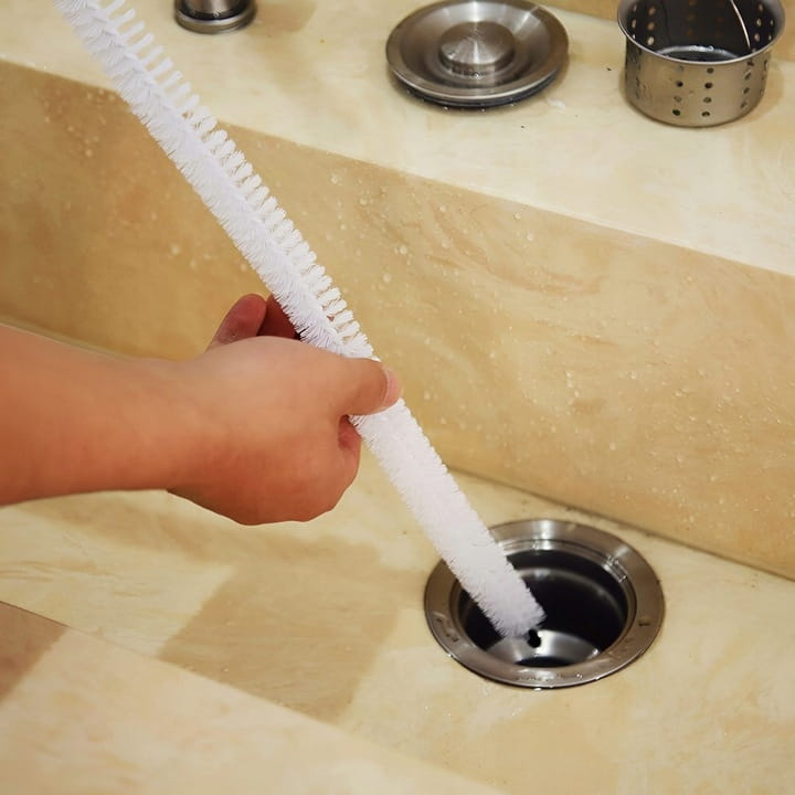 Afvoerreinigingsborstel, lang, slank, 70cm, flexibel