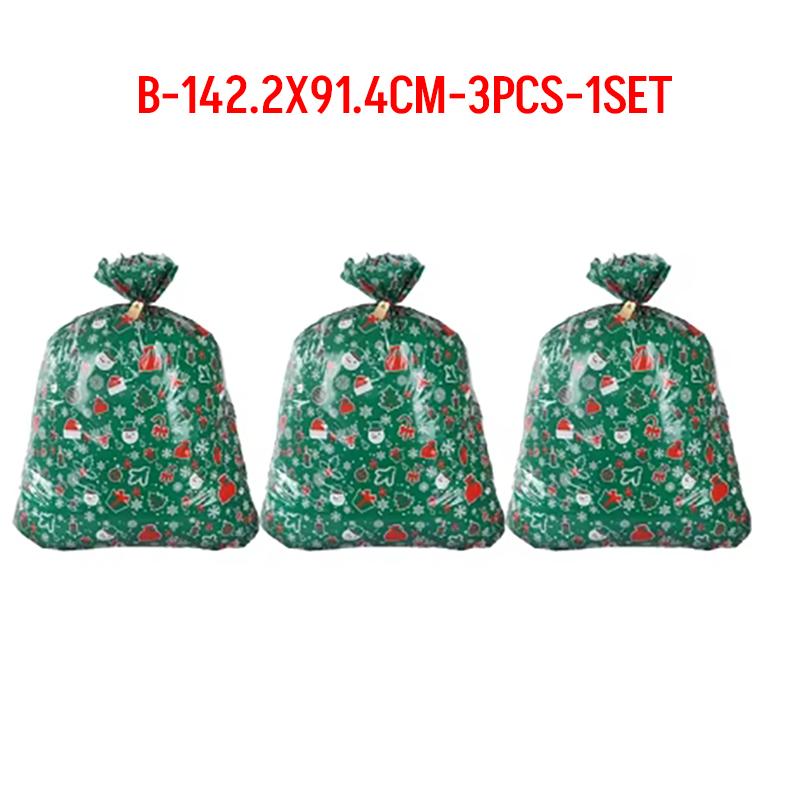 Christmas Large Drawstring Gift Bag Candy Bag 2025 Merry Christmas Decoration for Home Navidad New Year Large Cookie Packaging
