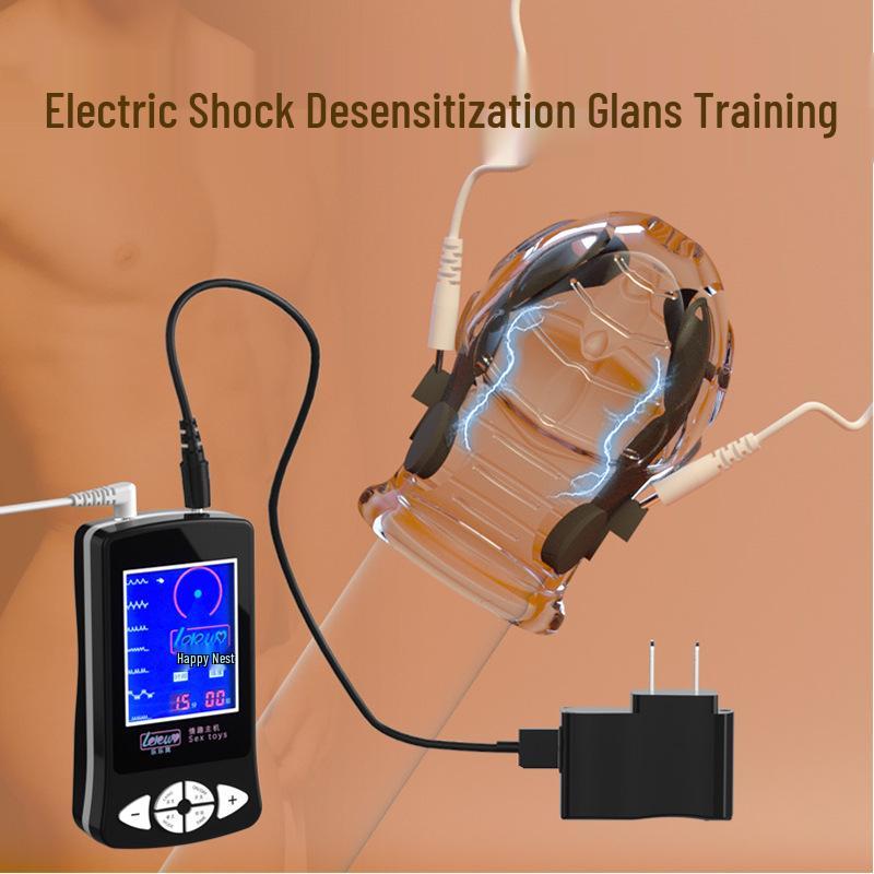 SM Choc Électrique Dispositif d'Entraînement Érotique pour Désensibilisation et Endurance du Pénis