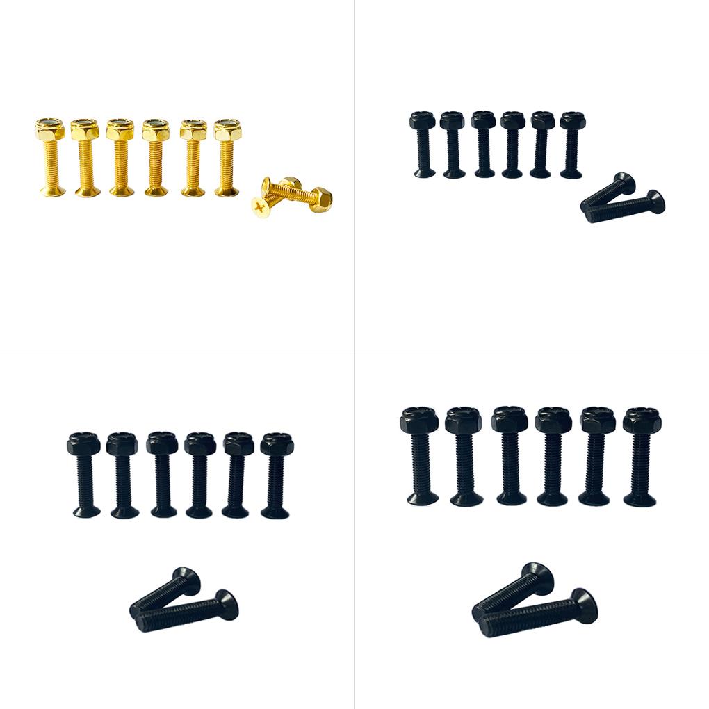 Skate Board Bridge Nail Nut Set Replacement Parts Longboard Rust-proof Hardware Professional Outdoor Screws Accessories