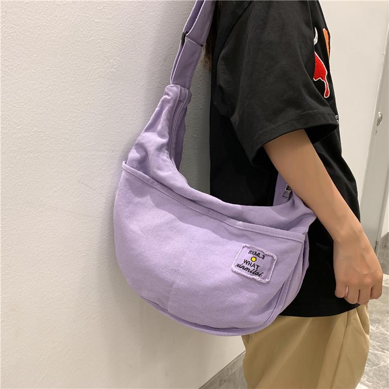 Nowa modna damska torba na ramię mężczyźni kobieta jednokolorowa płócienna torba na zakupy o dużej pojemności torba podróżna typu Crossbody torba podróżna