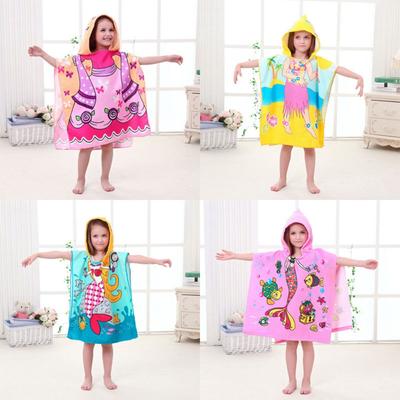 Dinosaur Microfiber for Boys Girls Hooded Poncho Towel Cloak Towel Bathrobe Hooded Towel Robe