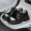 Fashion Men Leather Casual Shoes Thick Bottom Height Increase Shoes Luxury Brand Business Formal Shoes for Unisex Lace-up Dress Shoes