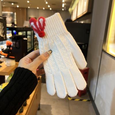 Mănuși din lână tricotate pentru femei, stil coreean, calde, pentru toamnă și iarnă, model nou, pentru a preveni degetele înghețate, pierderea degetelor, utilizarea telefonului mobil, condus