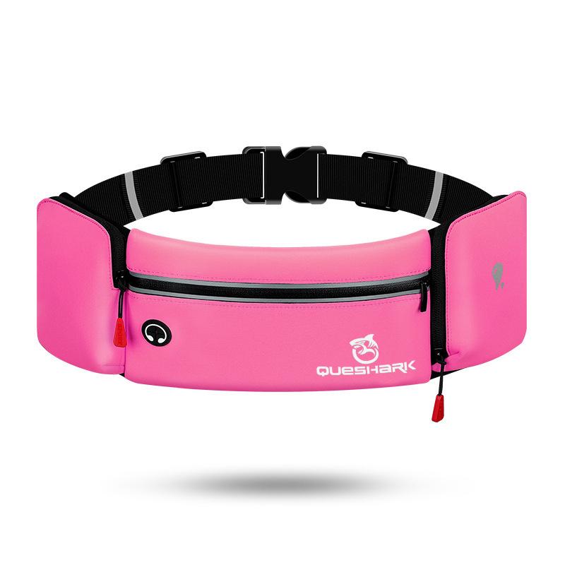 Queshark Nastavitelný bederní pás f běžecká taška s držákem na láhev na vodu cyklistika kempování turistika posilovna pouzdro na telefon sportovní taška