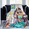 1pc, Princess Jasmine Home Decor Blanket: A Cozy Flannel Throw for Bedroom, Living Room, Travel, Camping, Car